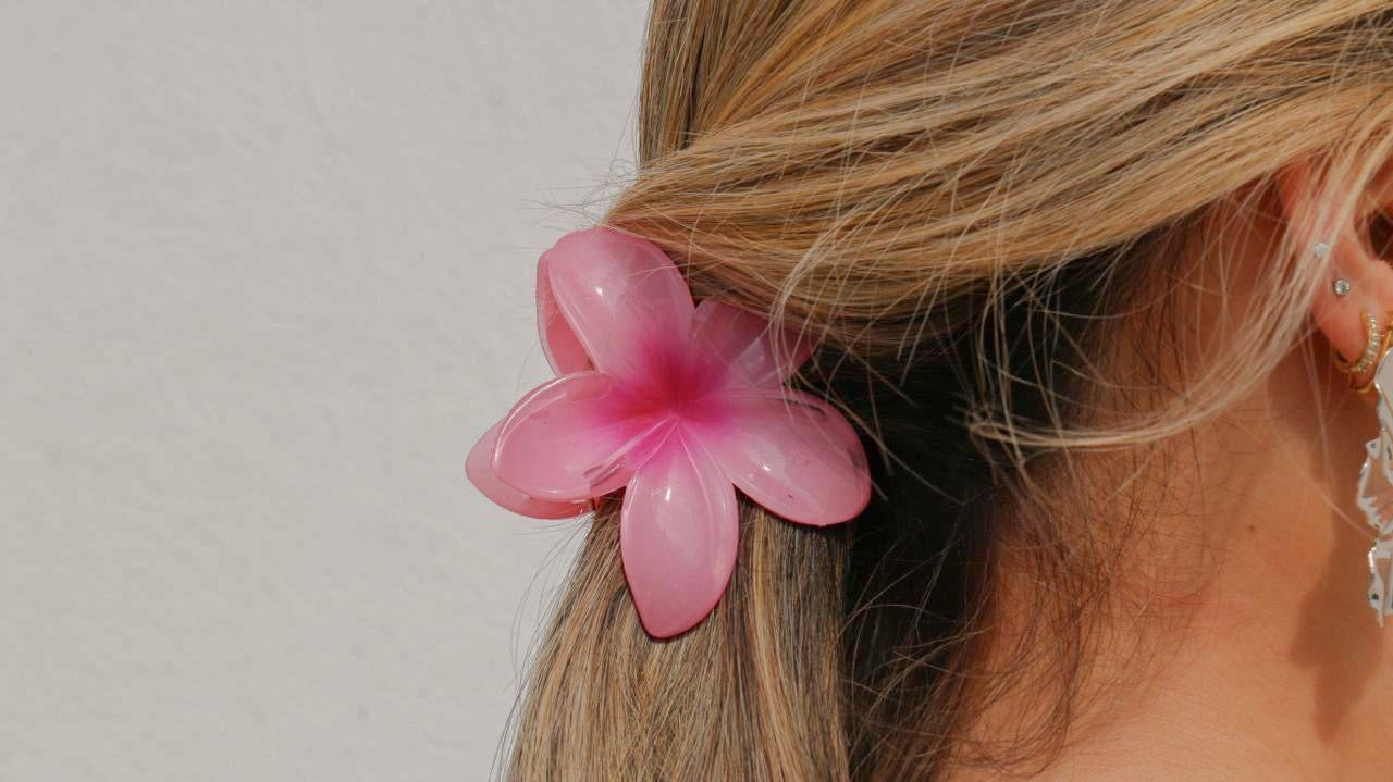 flower hair clip