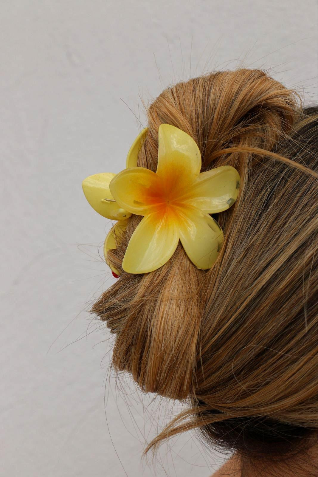 flower hair clip
