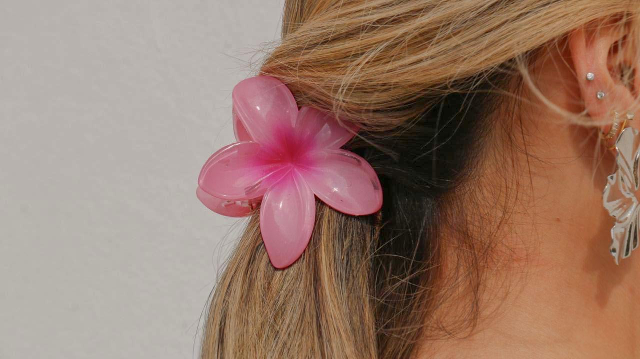 flower hair clip