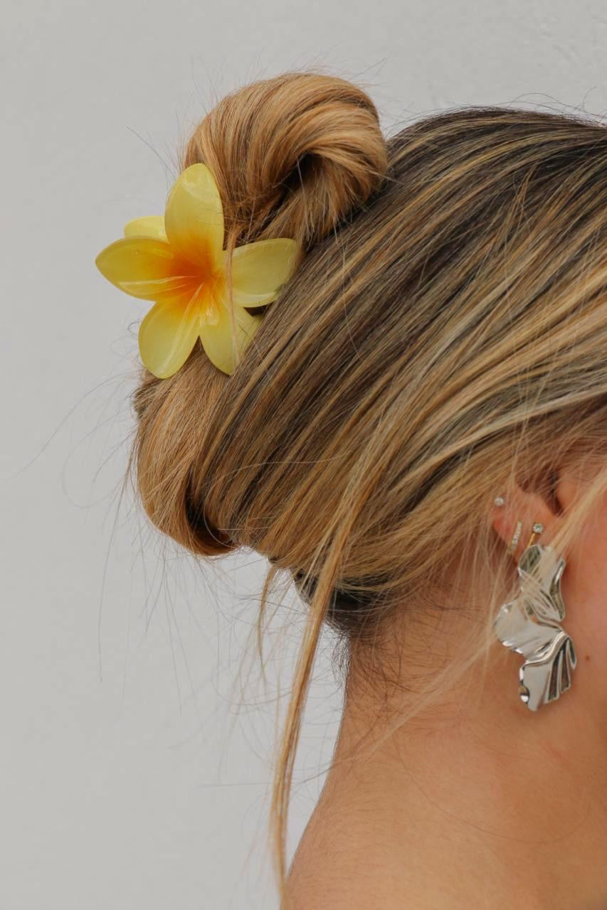 flower hair clip
