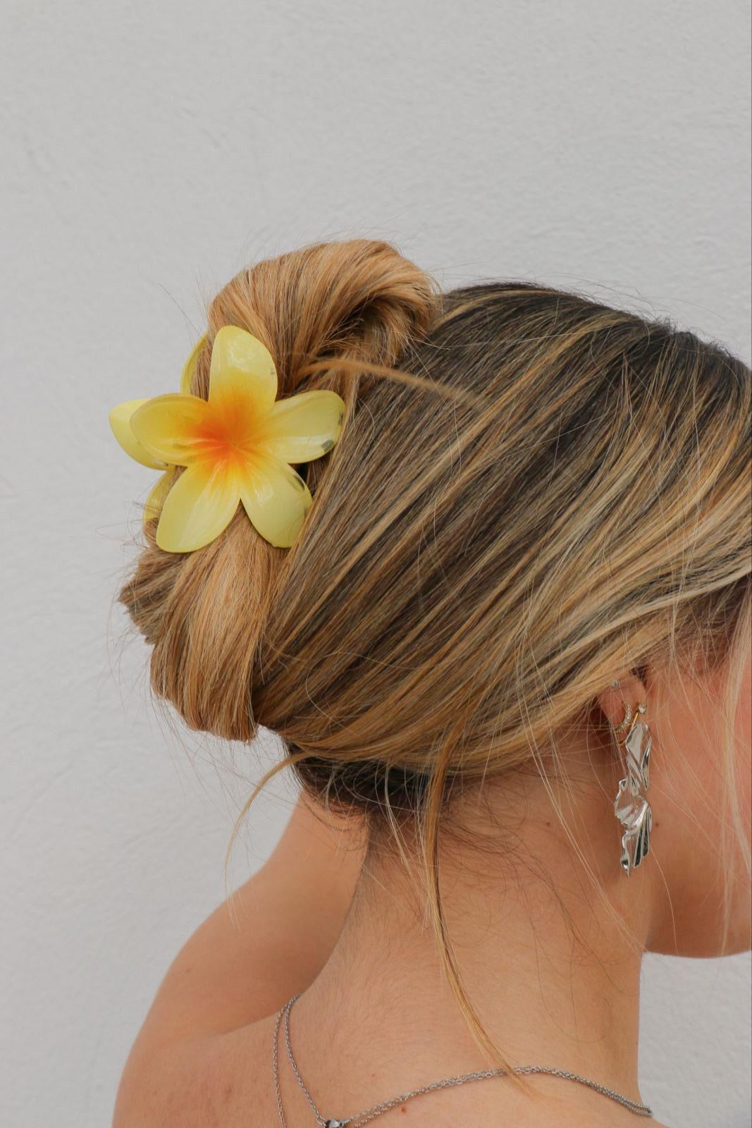 flower hair clip
